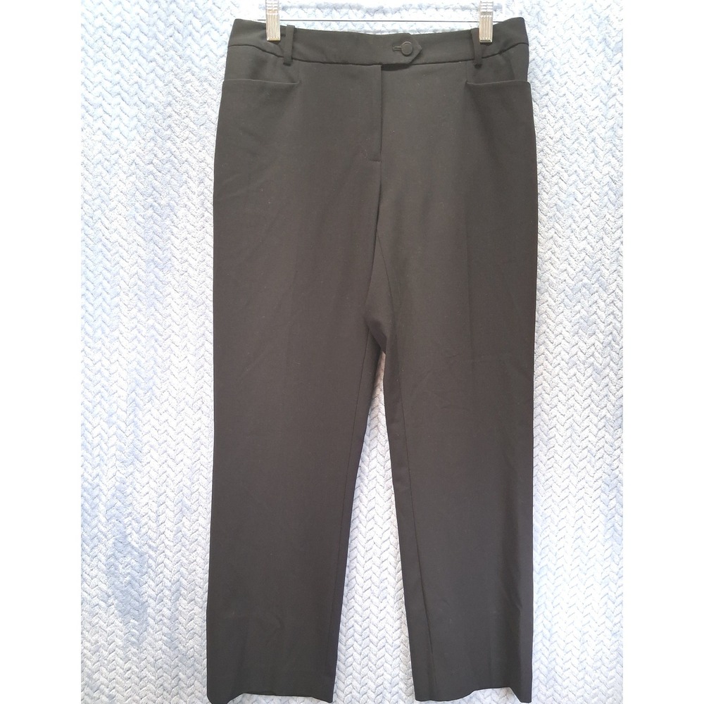Calvin Klein Modern Fit Black Dress Pants Trousers 4P Petite Straight Leg